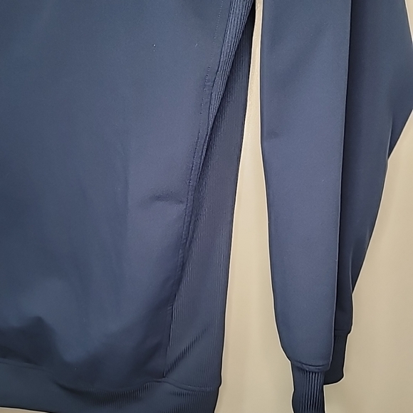 Adidas Men's Navy Blue Stretch Pullover Golf 1/4 Zip Long Sleeve Top XL. - Picture 6 of 9